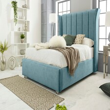 Temple Marble Superking Bed Frame - Duck Egg