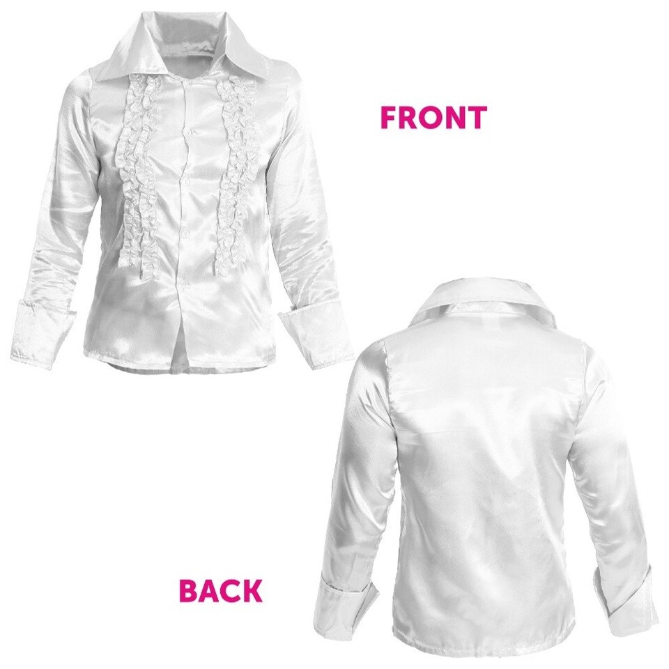 image 1 of White Disco Shirt White | L