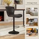 image 9 of COSTWAY Set of 2 Bar Stools Swivel Bar Chair w/Footrest Brown