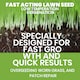 image 2 of Westland Gro-Sure Fast Acting Lawn Seed 30 Square Meter with 20 Percent Extra Free Quick Germination Grass Seed for New Lawns and Patch Repair