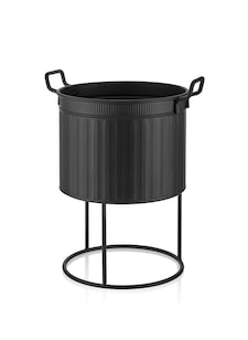 Black Plant Pot - 46 cm (H) x 32 cm (Dia)