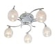 image 1 of Boyer 5 Light Semi Flush Multi Arm Ceiling Light Chrome, G9