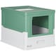 image 1 of PawHut Hooded Cat Litter Box, Pet Toilet w/ Scoop, Tray - Green