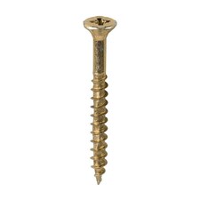 Timco - Velocity Premium Multi-Use Screws - PZ - Double Countersunk - Yellow  (Size 6.0 x 60 - 200 Pieces)