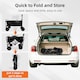 image 6 of Alivio Black Heavy Duty Folding Wagon Cart With Adjustable Handle