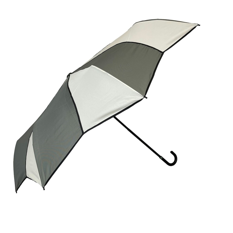 image 1 of Everyday Folding Umbrella Manual Opening Swirl | Grey | Cream | Canopy: 100cm