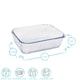 image 6 of Argon Tableware Optical Rectangular Glass Cake Dishes - 17cm x 12.5cm - Pack of 2 | Clear | Clear | 17cm x 12.5cm