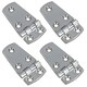 image 1 of Polished Door Hinge 4 Pack Stainless Steel 76mm x 38mm 316 Marine Cabin Hatch Silver