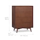 image 5 of Teamson Home Tremolo Chest of Drawers 4 Drawer Bedroom Dresser, Walnut