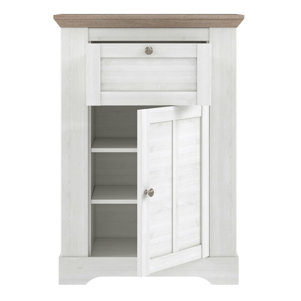 image 1 of Illopa Chest of Drawers in Oak Nelson/Snowy Oak