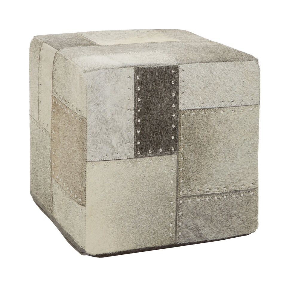 image 1 of Safira Grey Pouffe