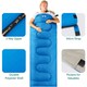 image 4 of Envelope Sleeping Bag 2 Season Single Adult Outdoor Camping 200gsm Trail | Blue | Single | 1