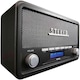 image 6 of Vintage Style Stereo DAB/DAB+ & FM Radio – Grey Wood Cabinet, Bluetooth, Clock Radio Alarm, AUX IN for Smart Phone/Tablet / MP3 Player – Mains or Battery