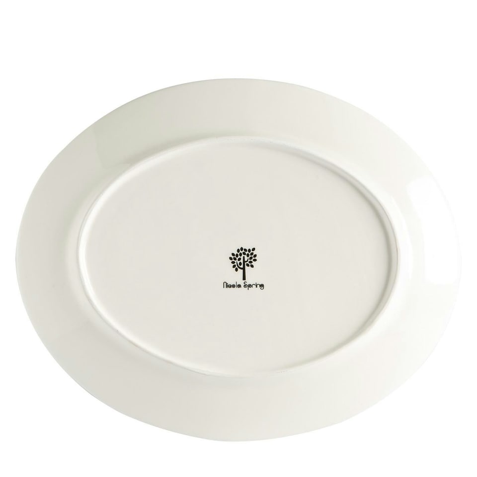 image 1 of Nicola Spring Father Christmas Serving Platters - 31 x 25.5cm - White White