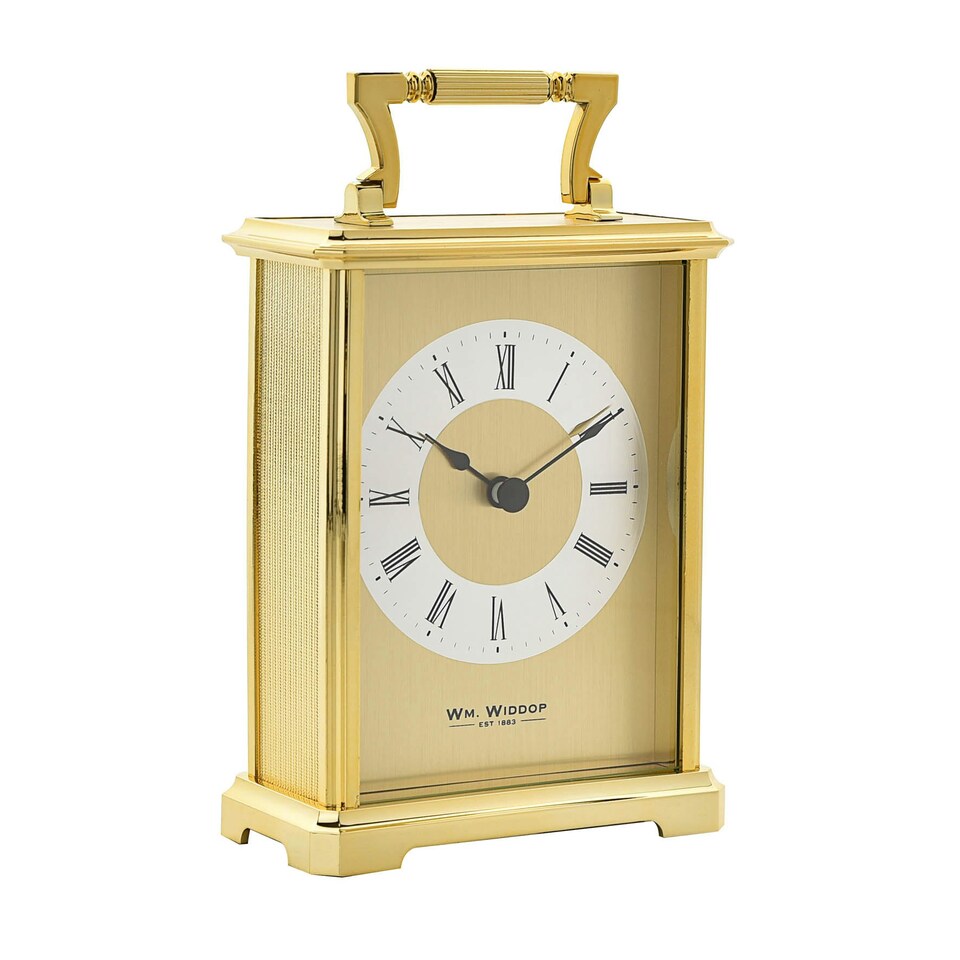 image 1 of Wm.Widdop Carriage Clock - Gilt Gold