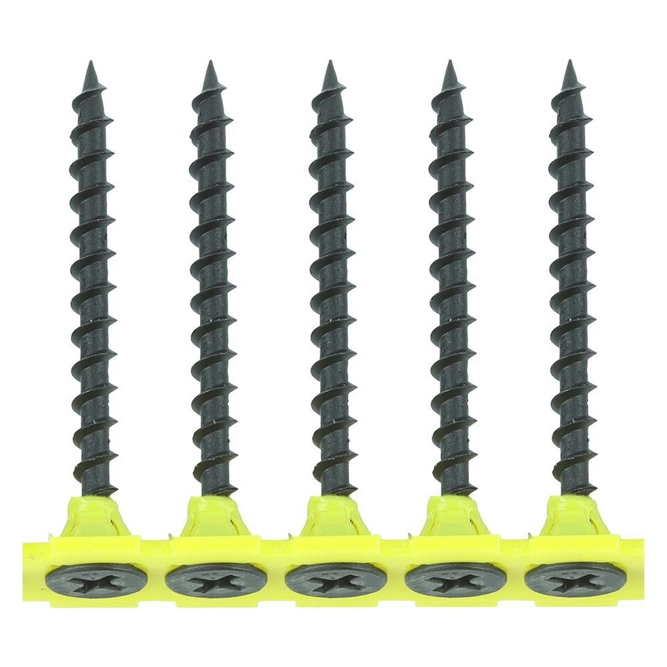 image 1 of Timco - Collated Drywall Timber Stud Plasterboard Screws - PH - Bugle - Coarse Thread - Black (Size 3.5 x 45 - 1000 Pieces)