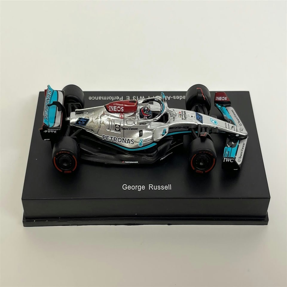 image 1 of Mercedes AMG F1 W13 E Performance George Russell 1:64 Scale Spark Y257