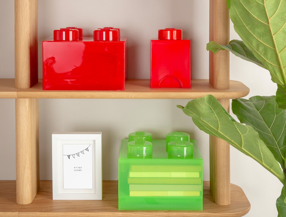 image 1 of LEGO Storage Brick 4 Stud - Translucent Light Green