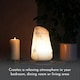 image 3 of Haven Dimmable White Himalayan Salt Lamp on a Premium Wooden Base - Mood Light and Home Decor Accessory (Medium)