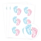 image 1 of He or She Gender Reveal Round Stickers 88mm - Sheet of 6