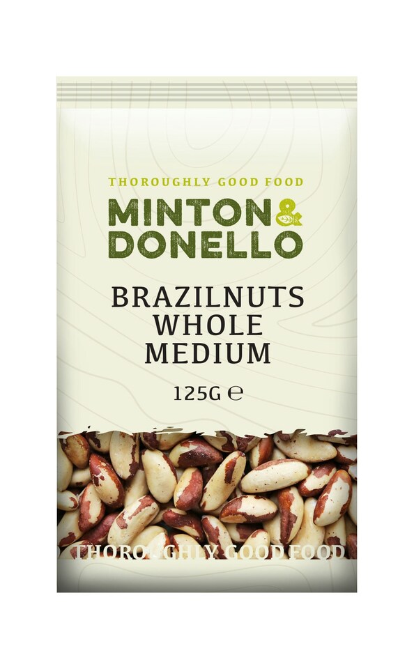 image 1 of Minton & Donello Medium Whole Brazil Nuts 6 x 125g