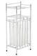 image 2 of Orsina Laundry Unit With Basket, Chrome Storage Stand With Bag, Lidded Laundry Organizer With Storage Basket