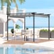 image 6 of Rattantree Outdoor Retractable Pergola Gazebo Metal Canopy 8ft x 8ft