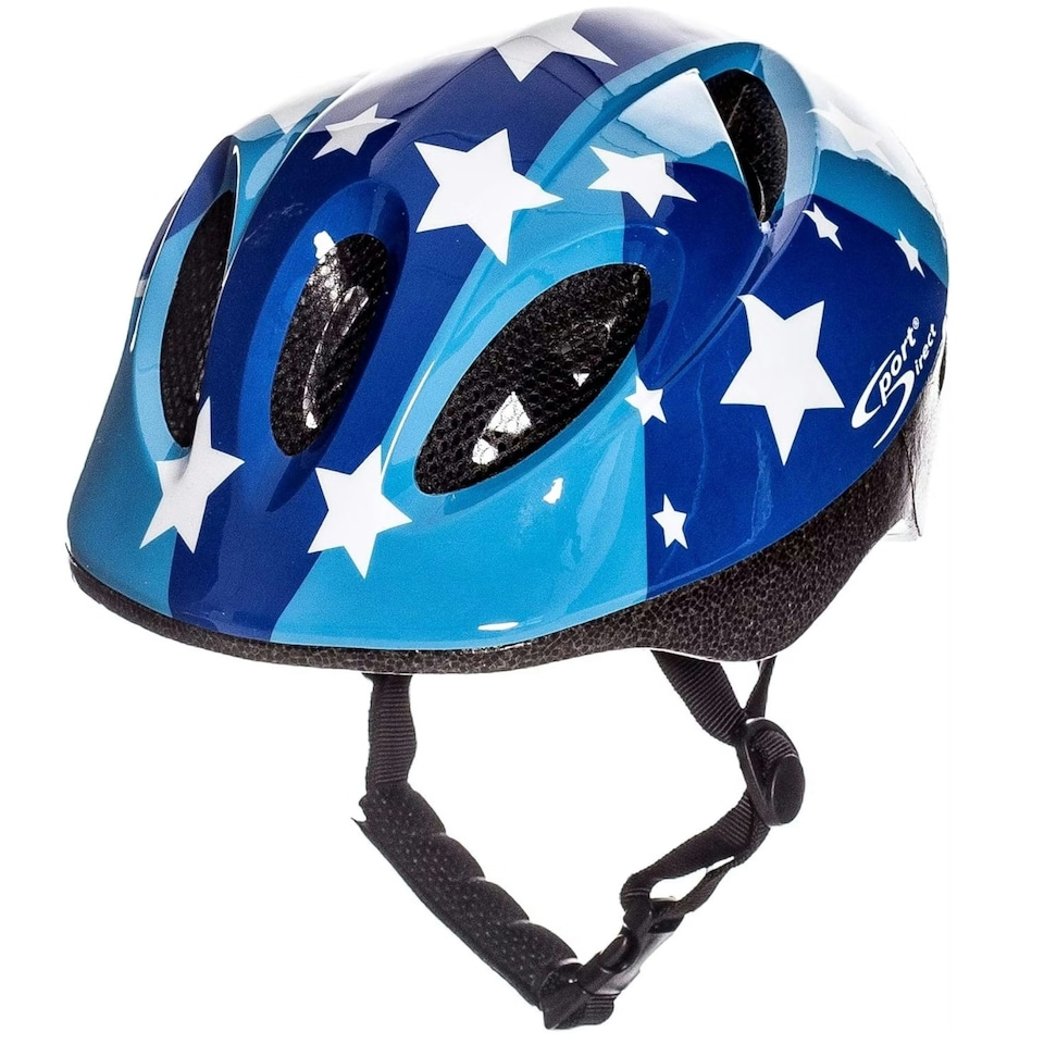 image 1 of Sport Direct Blue Stars Childs Bike Helmet Blue 48-52cm Blue | S