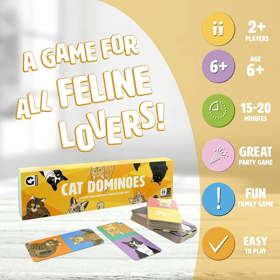 image 1 of Ginger Fox Cat Dominoes Card Game