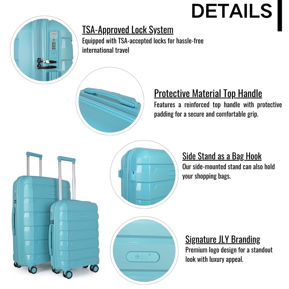 image 1 of Cabin Suitcase Small 20’ Inch Hard Shell Hand Luggage - Lightweight & Durable, USB Charging Port, Secure TSA Lock, Dual Spinner Wheels