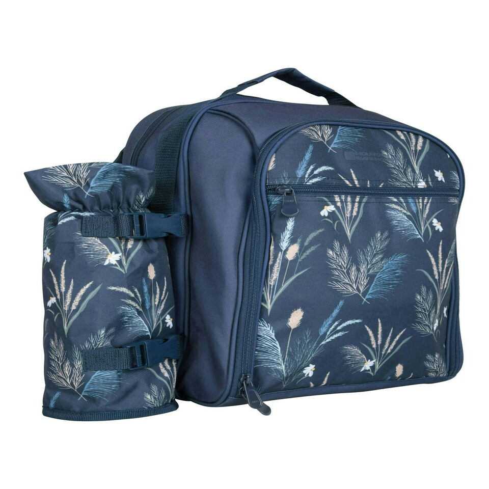 image 1 of Mountain Warehouse Four Person Picnic 12 Piece Set Lightweight Backpack Rucksack Blue