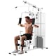 image 1 of HOMCOM Multifunction Home Gym Weight Training Station Machine White