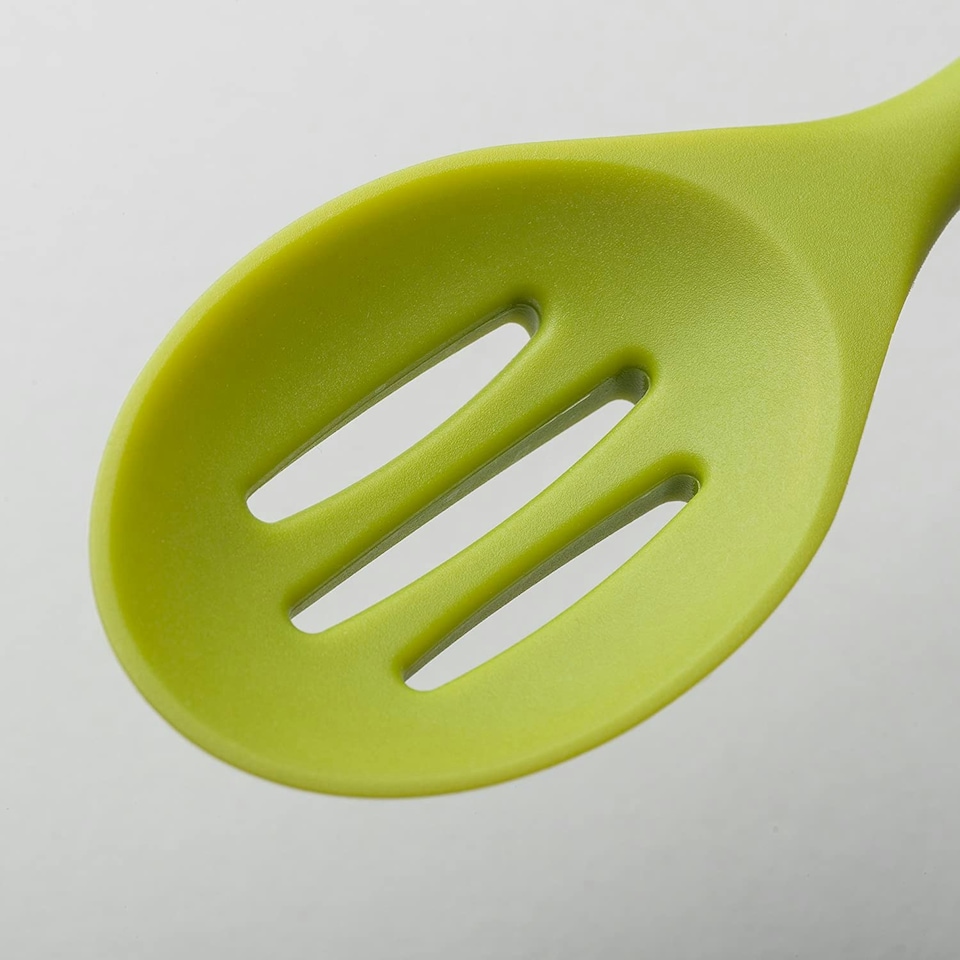image 1 of Zeal Silicone Slotted Spoon 28cm, Lime Green