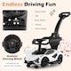 image 4 of COSTWAY 3 in 1 Kids Ride on Car Licensed Lamborghini White