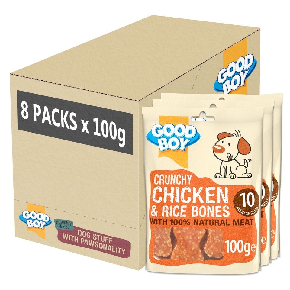 Good Boy Crunchy Chicken and Rice Bones 100g