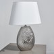image 2 of Caitlin Small Silver Ceramic Table Lamp