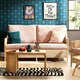 image 1 of Desser Eden Natural 3 Seater Rattan Sofa Set in Jubilee Blush - Conservatory Sofa Suite