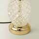 image 3 of ValueLights Pineapple Dimmable Clear Table Lamp and E14 Candle LED 5W Warm White 3000K Bulb Black