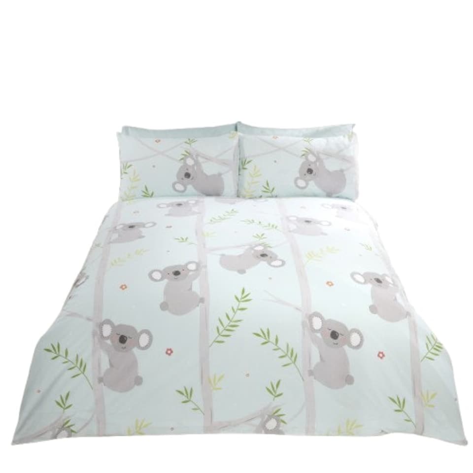 image 1 of Koala Fun Polycotton Duvet Cover Set with Pillowcase Multi | King