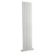 image 1 of Square Vertical Double Panel Radiator, 1800mm x 354mm - Satin White | White | Satin White | 1