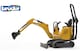 image 1 of Bruder bworld JCB Micro excavator 8010 CTS Tracked Excavator Model