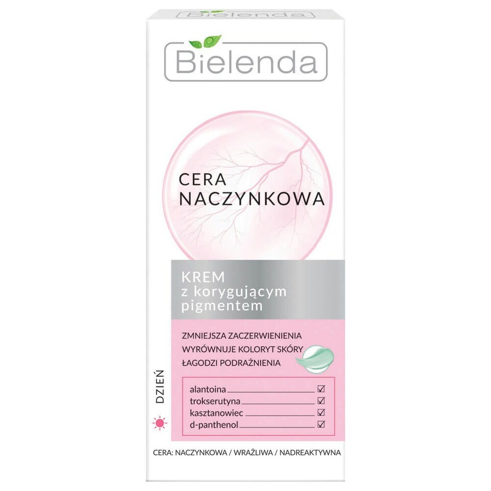 image 1 of Bielenda Couperose Skin Cream With Corrective Pigment 50ml