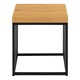image 2 of Strington Side Table in Black and Oak