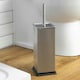 image 4 of Harbour Housewares Square Toilet Brush - Brushed Metal Grey