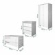 image 5 of Tutti Bambini Modena 3 Piece Room Set - Grey Ash/White