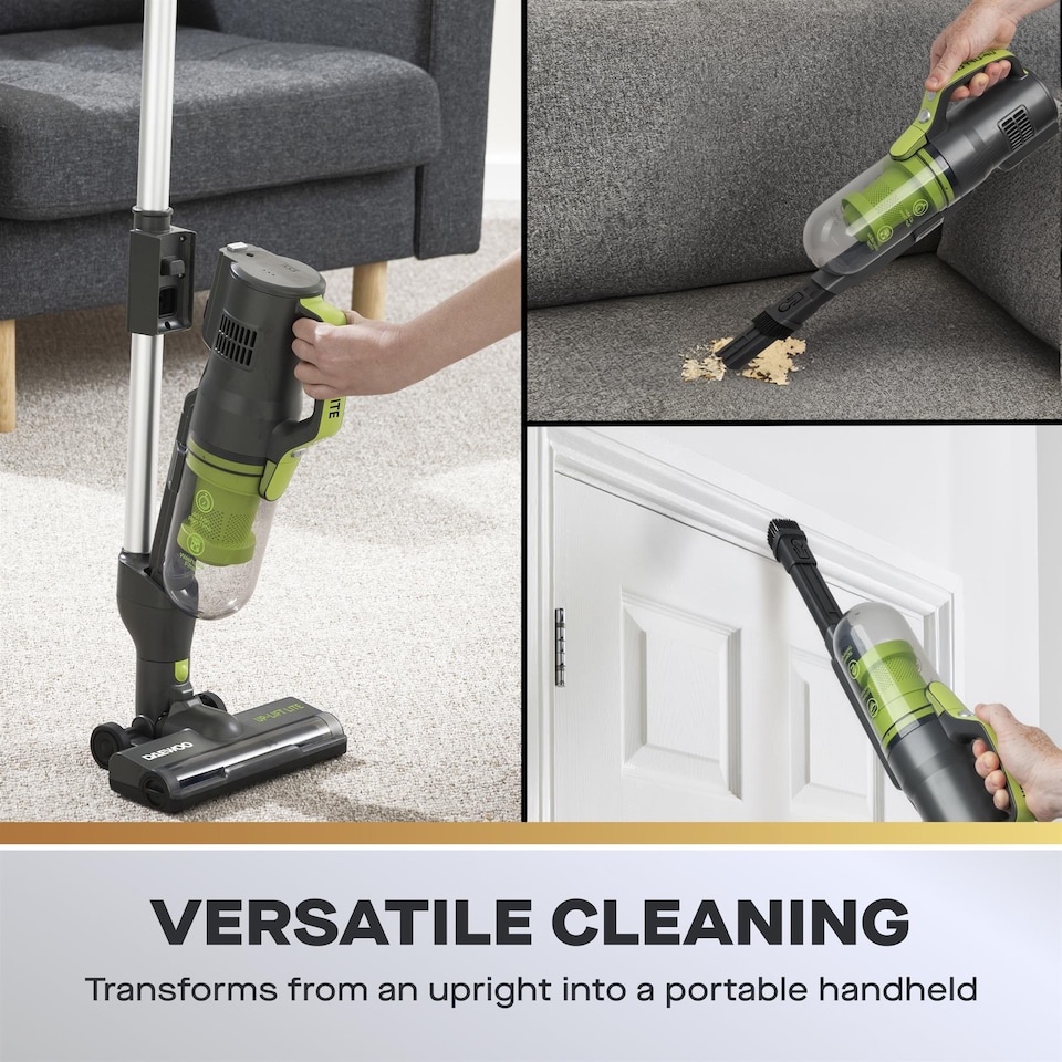 image 1 of Daewoo Tornado Up-Lift Lite 2-in-1 Cordless Vacuum FLR00225 200W 22.2V 40 min