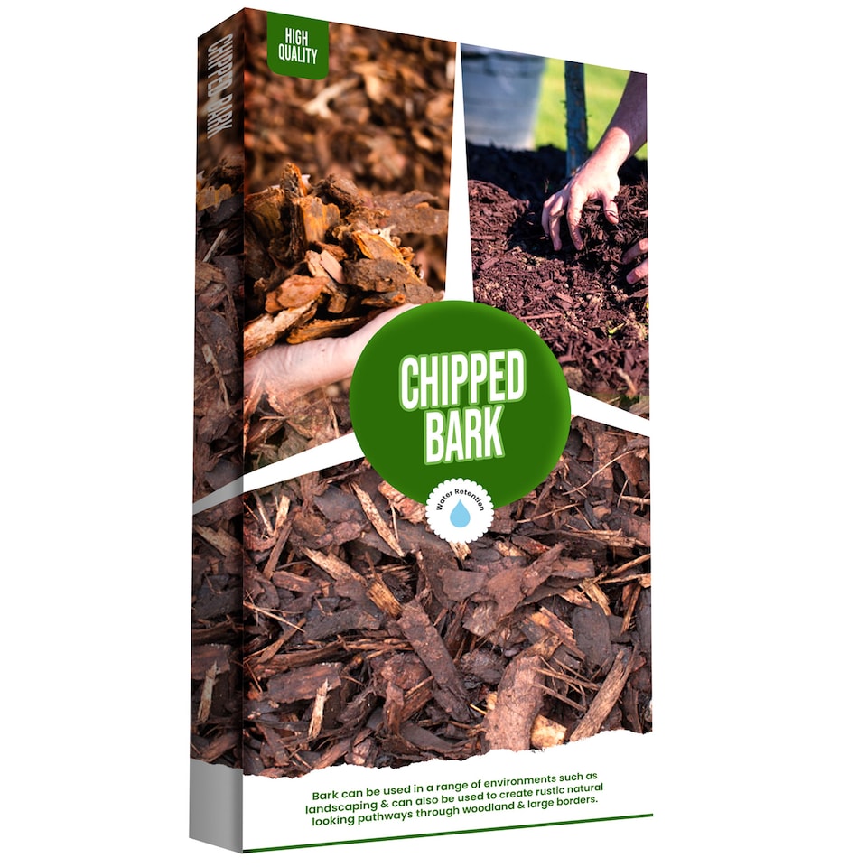image 1 of 50L Wooden Chipped Bark For Creating Paths, Landscapes & Decorative Gardens