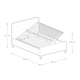 image 7 of Ashbourne Ottoman Storage Bed Double Dark Grey | Grey | Dark Grey