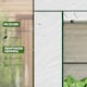 image 3 of Walk-in Garden Green House with Large Roll-up Door and 2 Mesh Windows, Green