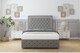 image 1 of Sloomy Sofia Chrome Pewter Dumfries Divan Bed With Mattress 4 Drawers With 54" Floor Standing Headboard & 12" Matching Footboard 5' King | Grey | Pewter | King | 1